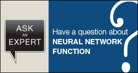 Ask an expert. Submit a question about neural network function.